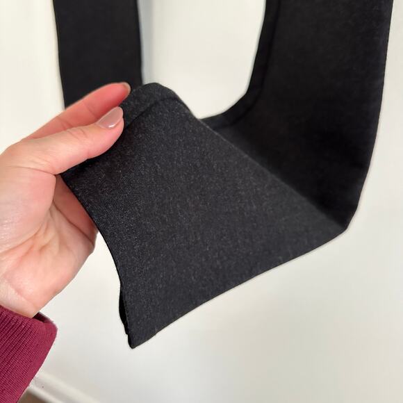 Eileen Fisher Mélange Viscose Stretch Ponte Slim Pant Charcoal - Picture 7 of 11